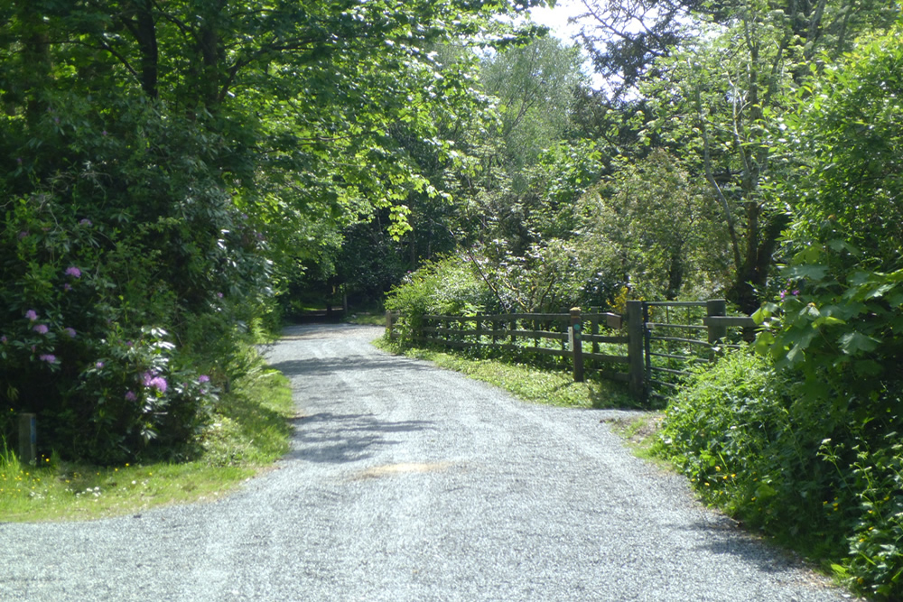 Driveway Driveway to Bramble Cottage Strontian Ardnamurchan Scotland